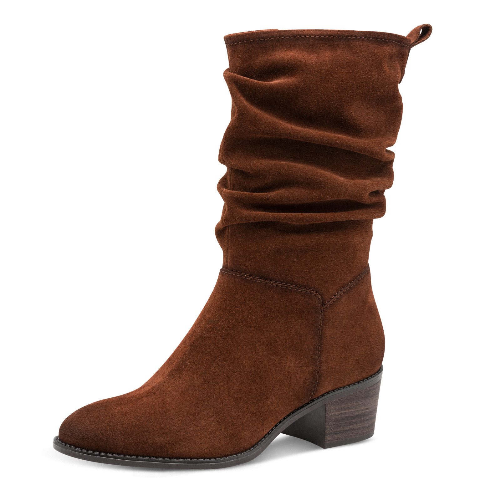 Tamaris Stiefel, Blockabsatz, Kurzstiefel mit Falten günstig online kaufen