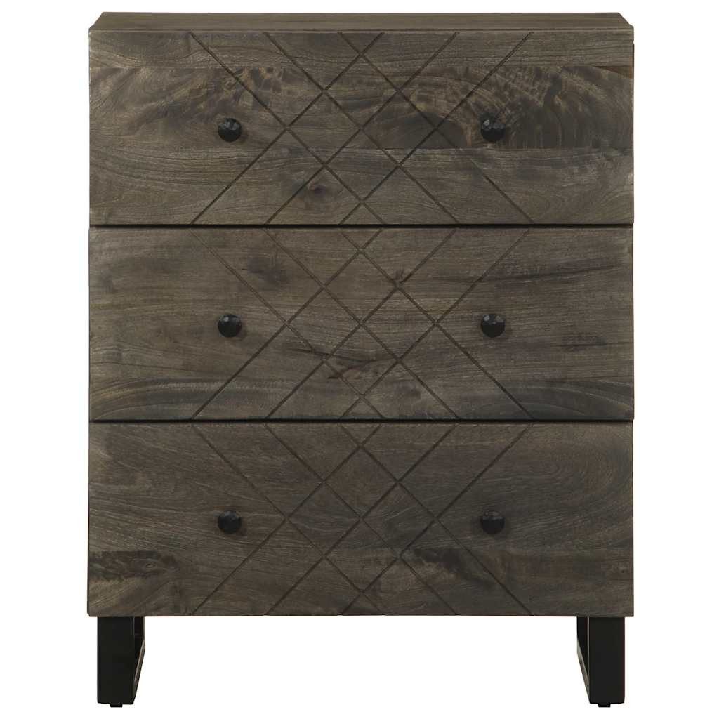 vidaXL Schranksystem Sideboard Schwarz 60x33x75 cm Massivholz