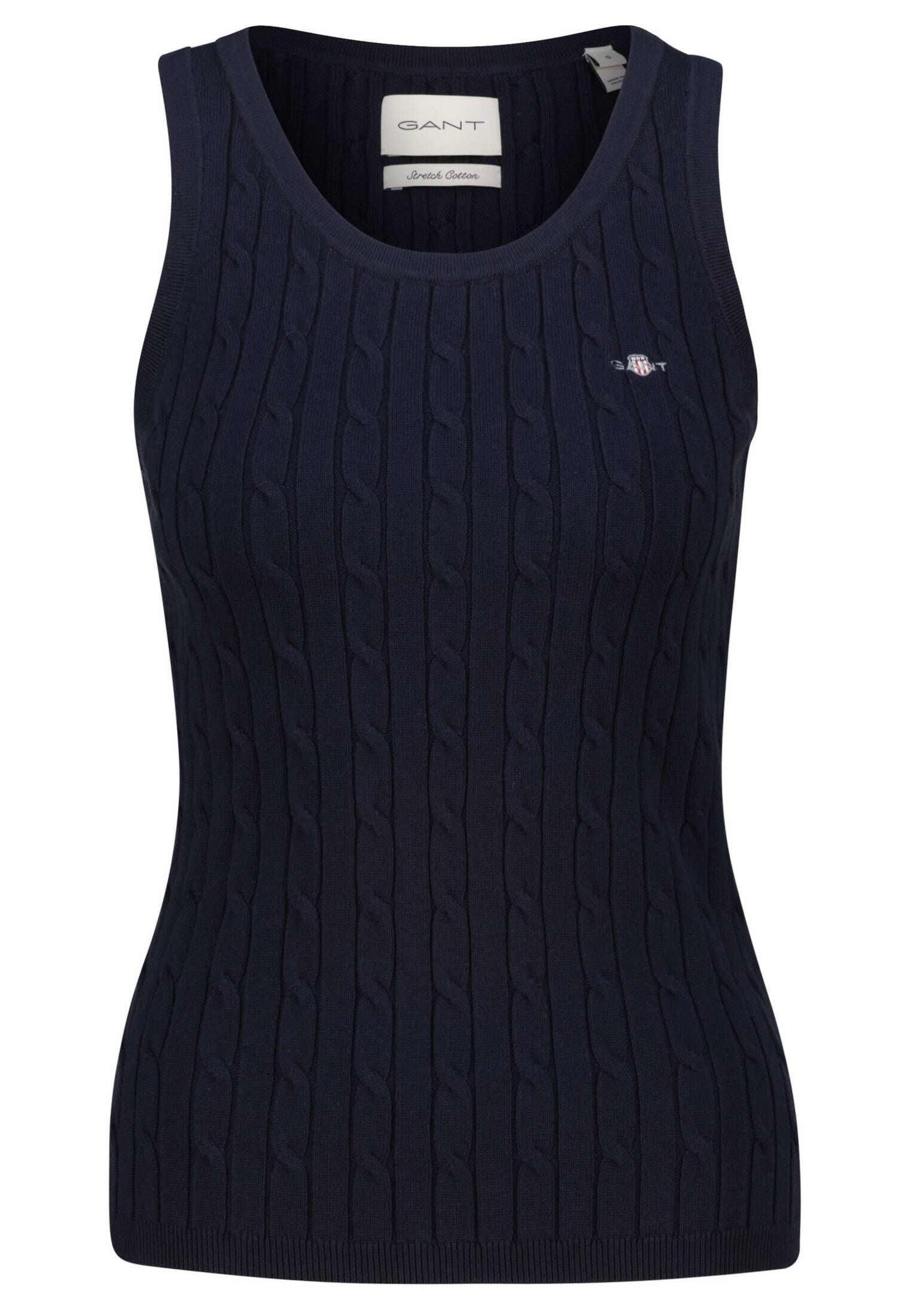 T-Shirt Damen Strickpullunder mit Zopfmuster