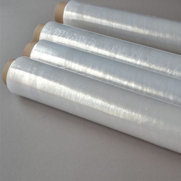 Folienrollen 4 Rollen Frischhaltefolie, transparent (Breite 45 cm, 1000 gr), lose, lebensmittelecht Folie auf Rolle Verpackungsfolie