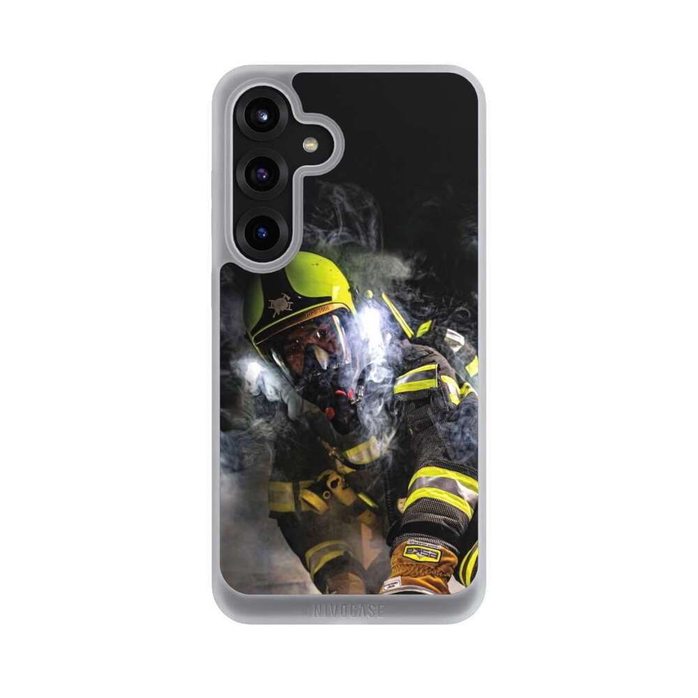 NIVOCASE Handyhülle Feuerwehr Feuerwehrmann Feuer Smokediver, Samsung Galaxy S25+ Handyhülle Hülle NIVOpure Case Frozen