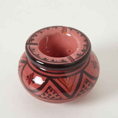 Casa Moro Попільнички Marokkanischer Keramik Попільнички Windaschenbecher handgetöpfert, handbemalt, Kunsthandwerk aus Marrakesch