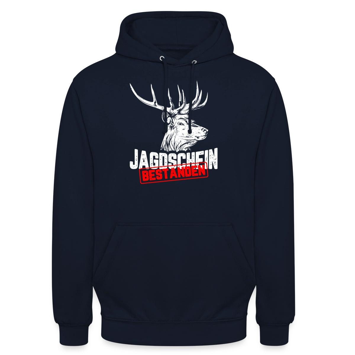 Hoodie Jagdschein Bestanden, Jagdprüfung Unisex Hoodie