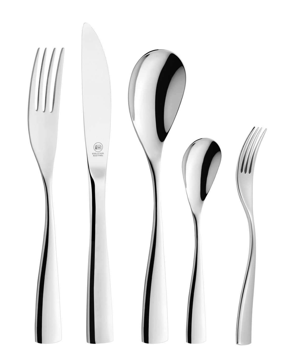 Carl Schmidt Sohn Besteck-Set GLINDE 30-teiliges, Edelstahl rostfrei 18/10 (30-tlg), 6 Personen, Edelstahl 18/10, Praktisches Komplett-Set für den täglichen Gebrauch