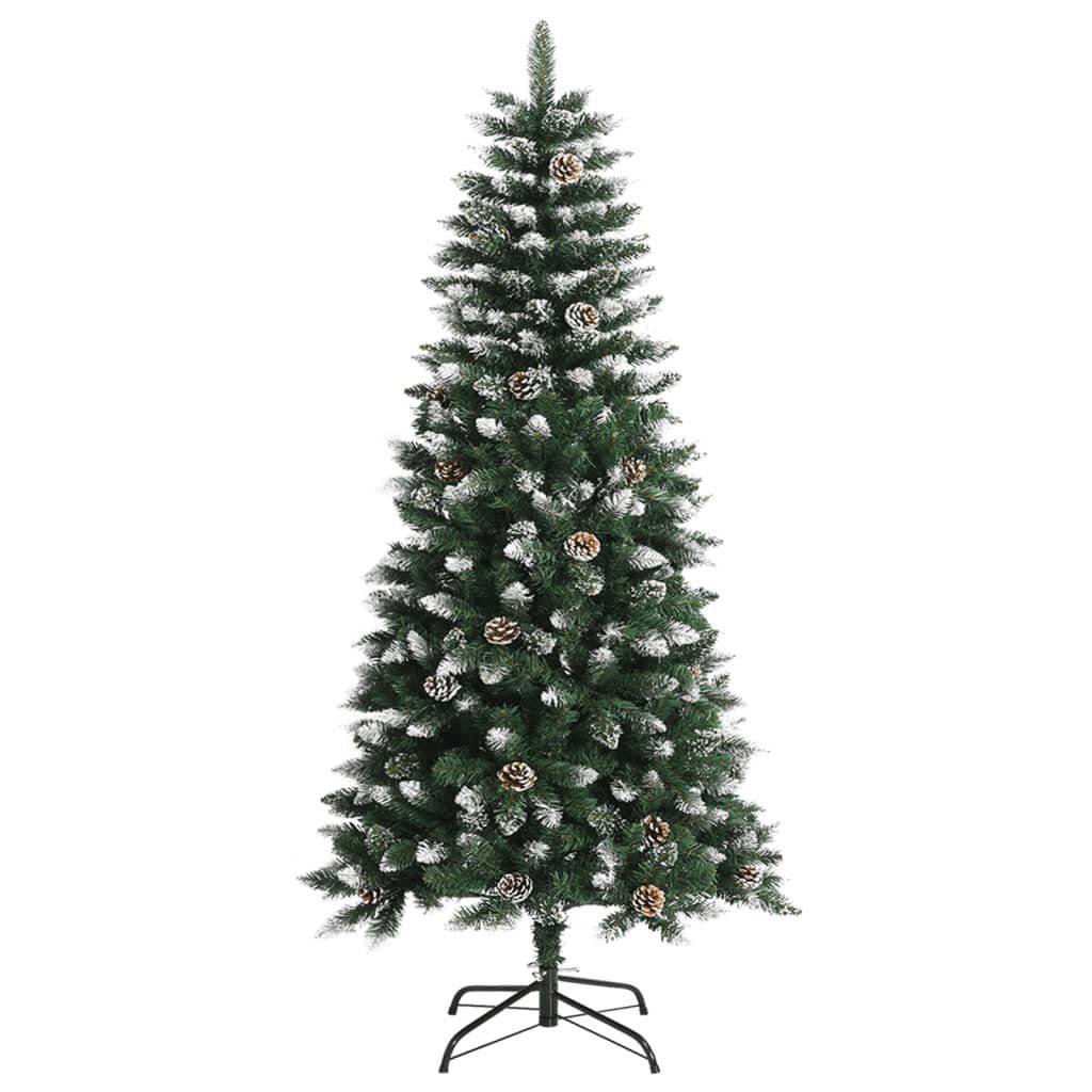 vidaXL Künstlicher Weihnachtsbaum Künstlicher Weihnachtsbaum mit Ständer Grün 120 cm PVC