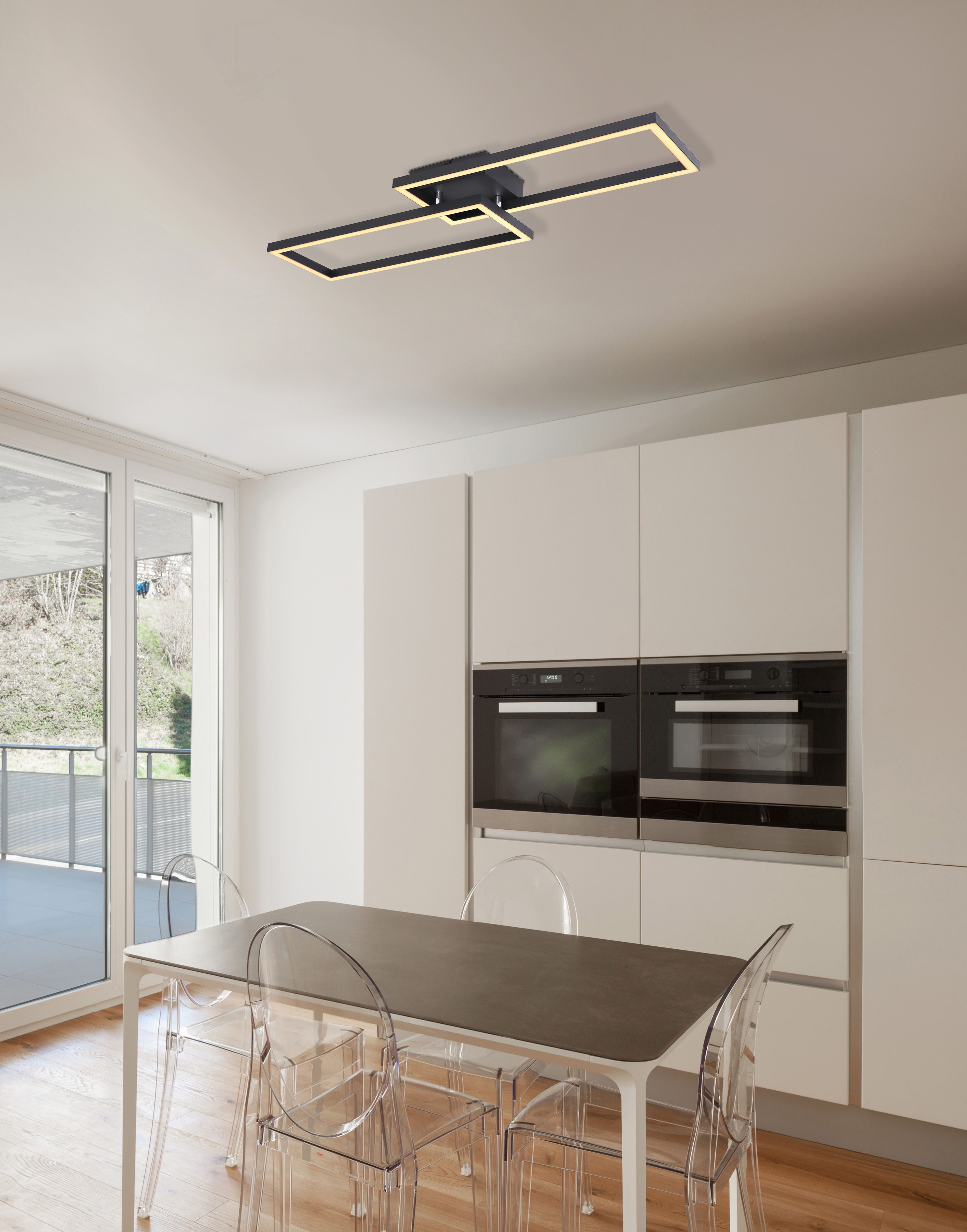 GLOBO LIGHTING LED Deckenleuchte TATJANA, LED fest integriert, Warmweiß, Deckenlampe/Wohnzimmer/Schlafzimmer/modern