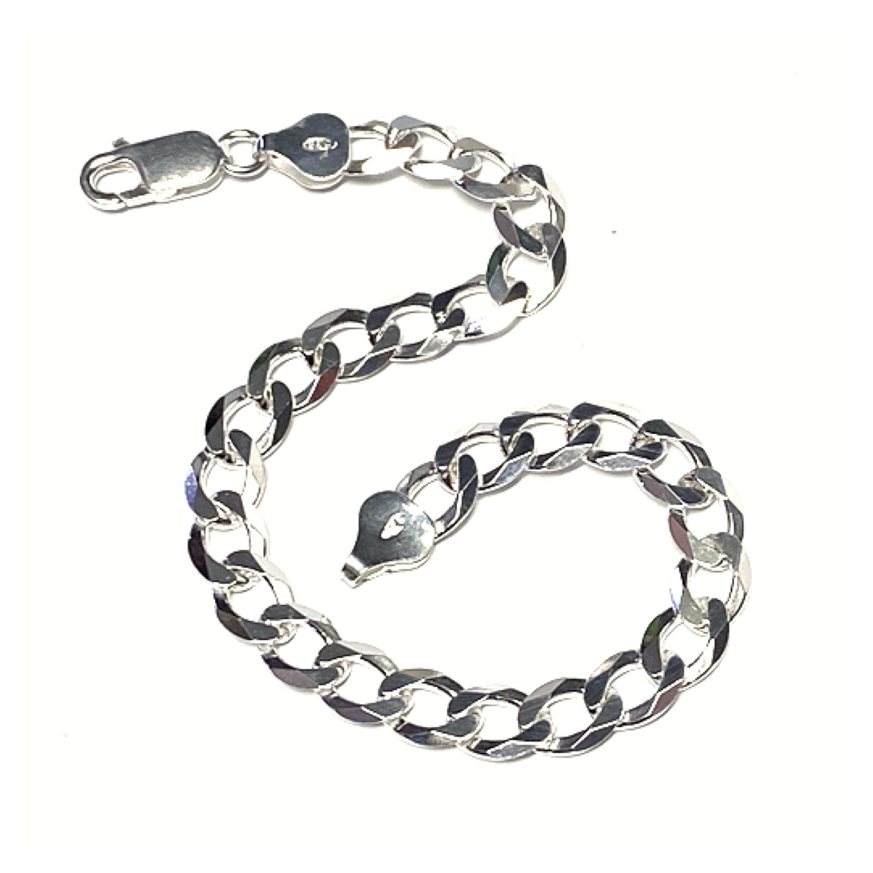 Edelschmiede925 Panzerarmband Glanz poliert Klassiker 19cm