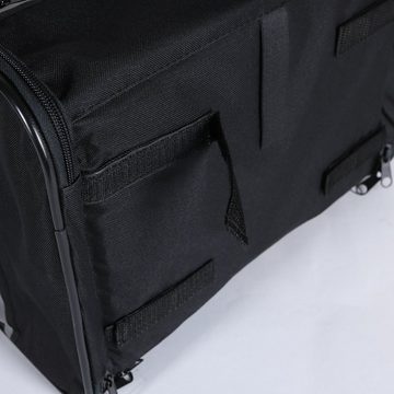 Home4Living Hunde-Transportbox Hundetransporttasche schwarz Hundetragetasche Transporttasche