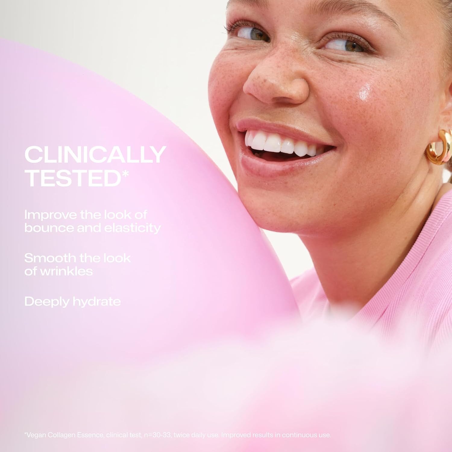 Lumene Gesichtsserum Nordic Bloom [LUMO] Collagen Essence Serum Mit veganem Kollagen und nordischen Beerenextrakten angereichert, Strahlkraft & Spannkraft für deine Haut