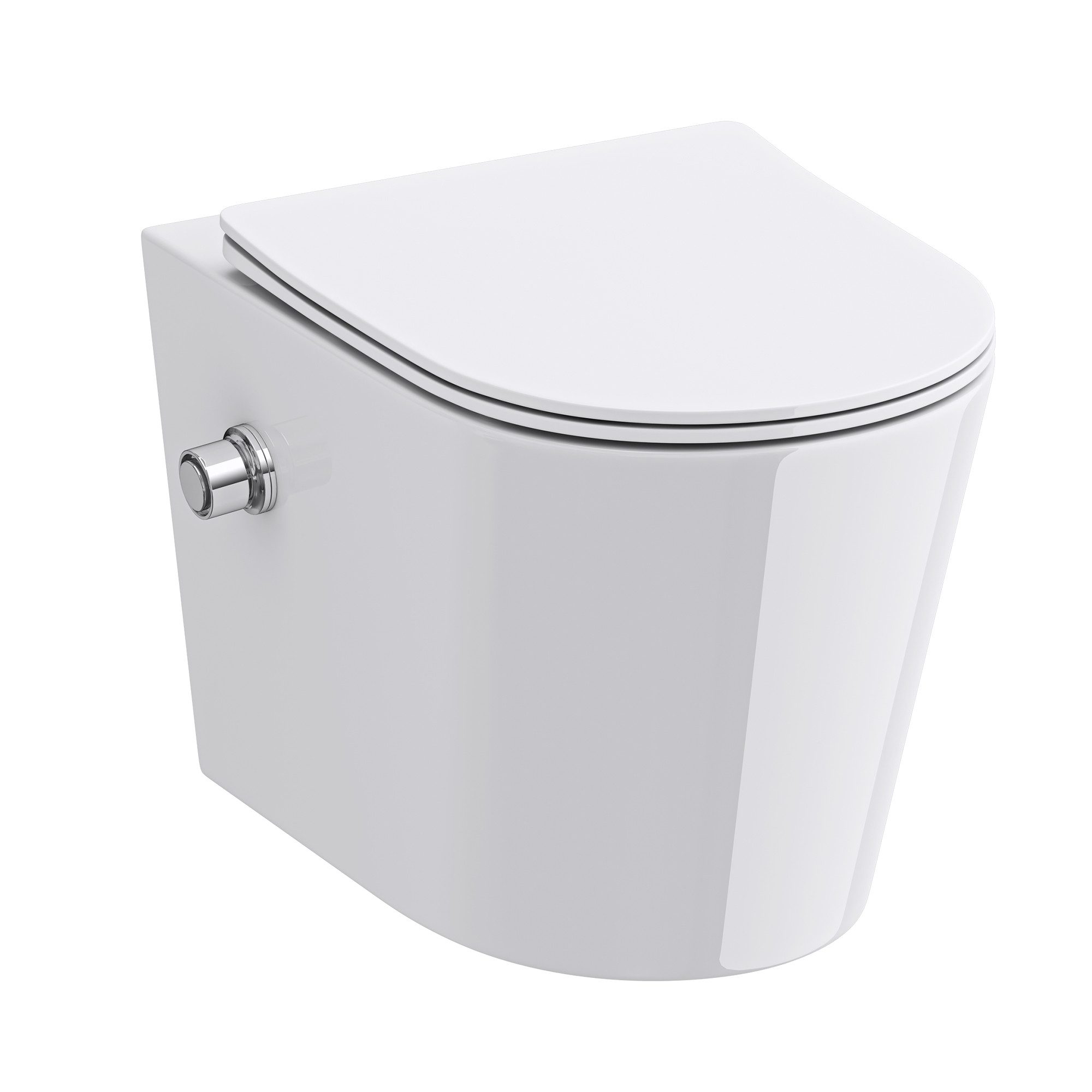 doporro Tiefspül-WC Hänge WC Spülrandlos Wand-WC wandhängend Softclose Kera günstig online kaufen