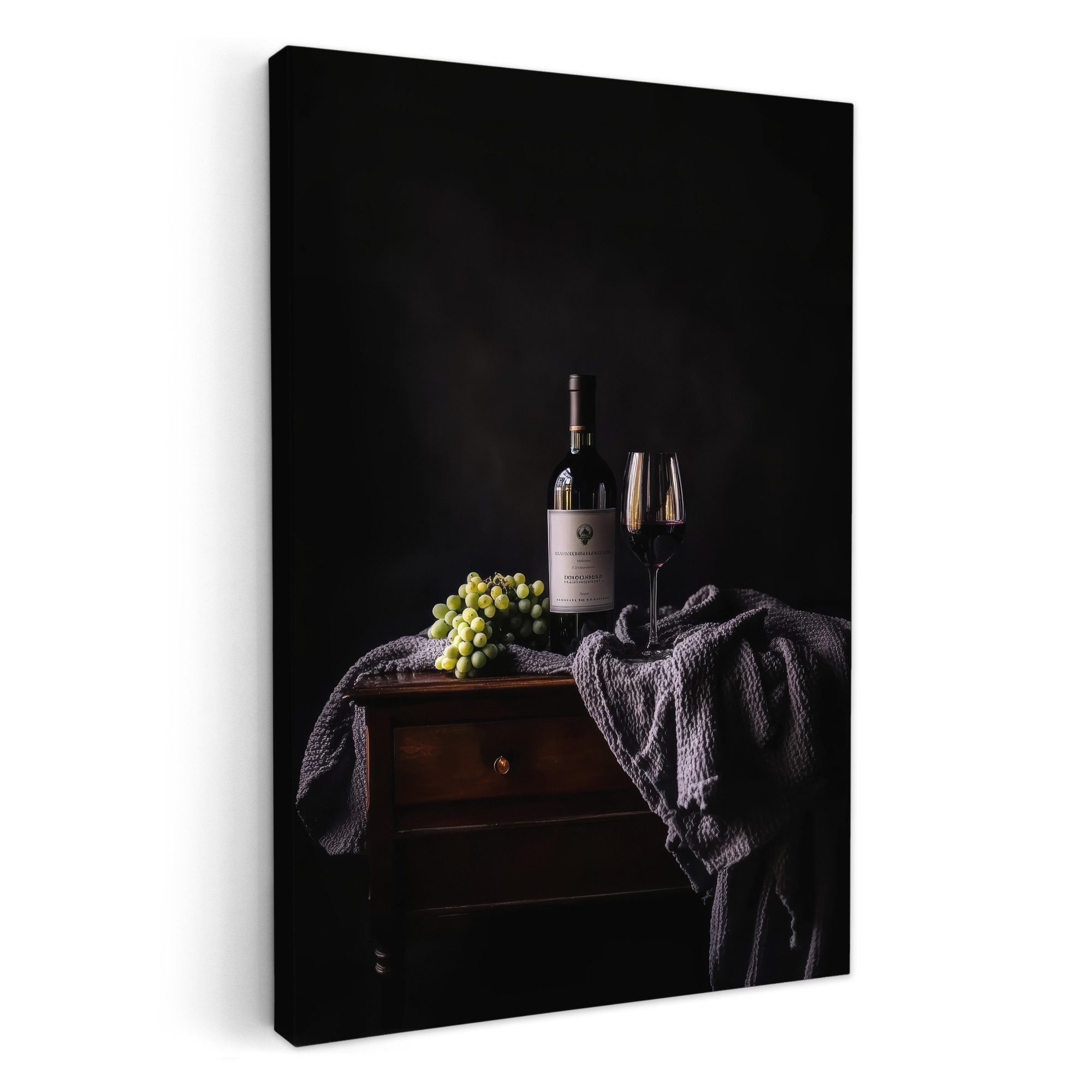 OneMillionCanvasses® Leinwandbild Trauben - Wein - günstig online kaufen