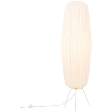 Lightbox Stehlampe, ohne Leuchtmittel, Dreibein Stehlampe, 110 cm Höhe, E27, max. 20 W, Papier/Metall, weiß