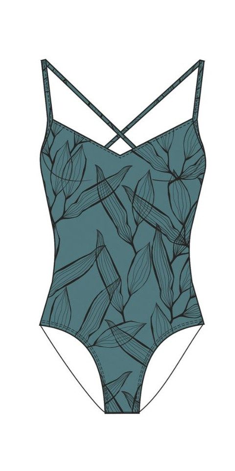 Fashy Badeanzug Schwimmer Anzug grau black günstig online kaufen