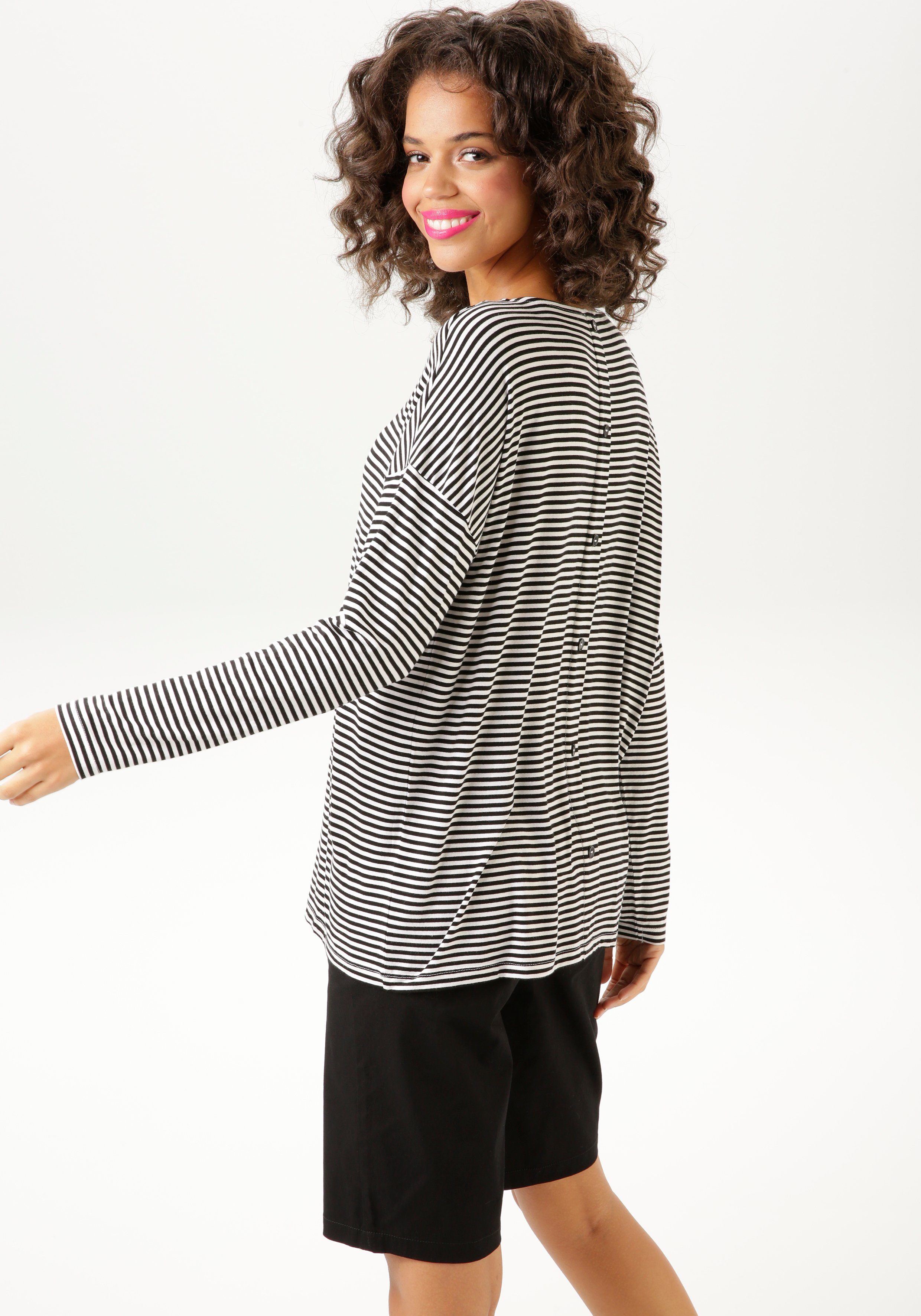 Aniston CASUAL Langarmshirt der Clou: die günstig online kaufen