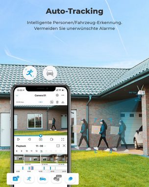 Reolink 523WA 5MP PTZ WLAN Überwachungskamera (Außenbereich, Innenbereich, Außen, Human/Autoerkennung)
