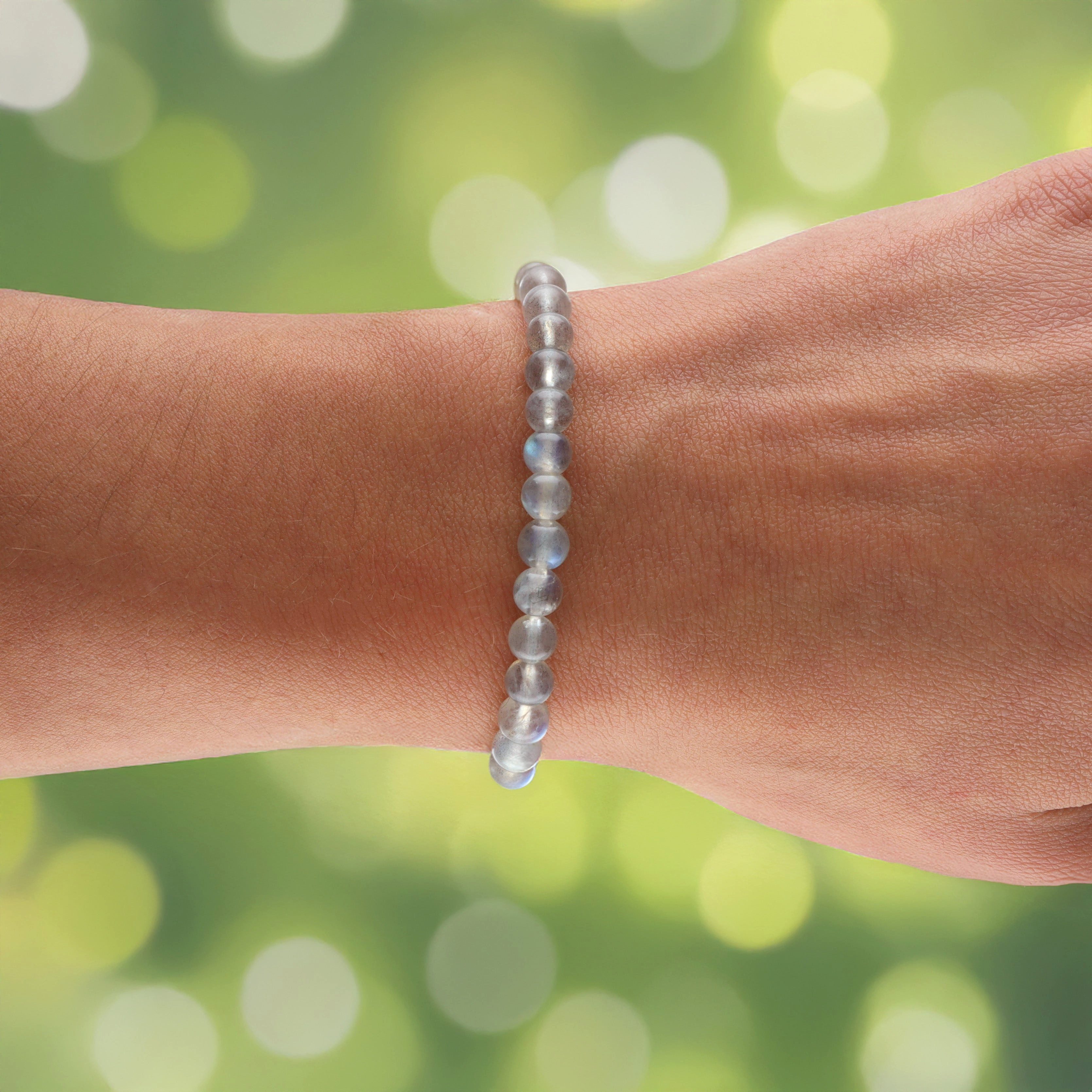 Lebensquelle Plus Armband Labradorit Kugelarmband, 6 mm – Bild 2 von 2