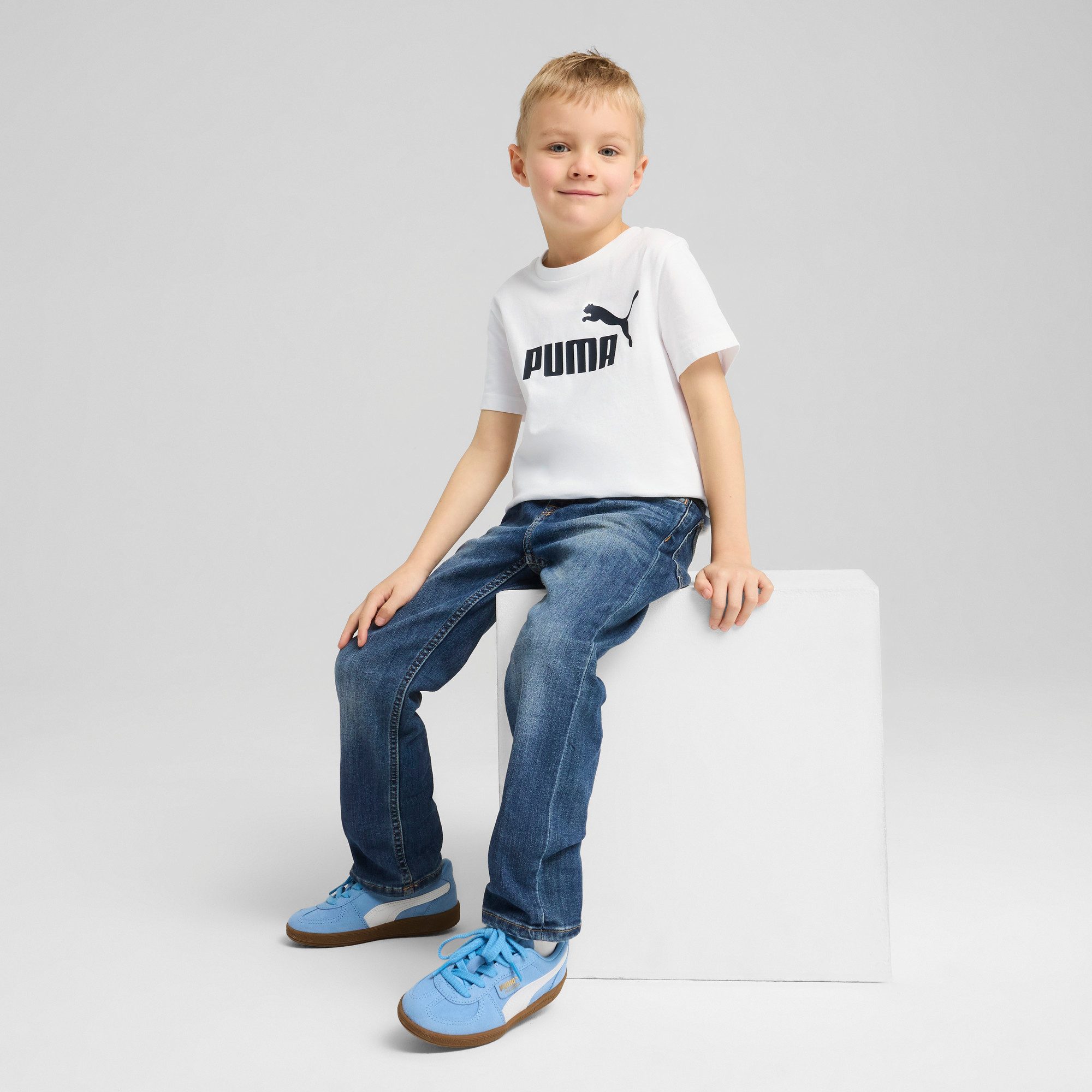 PUMA T-Shirt ESS NO 1 LOGO TEE PS Kurzarm, mit Rundhalsausschnitt, für Sportmode – Bild 3 von 5