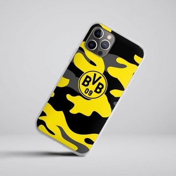 DeinDesign Handyhülle BVB Borussia Dortmund Fanartikel BVB Camo, Apple iPhone 12 Pro Max Silikon Hülle Bumper Case Handy Schutzhülle