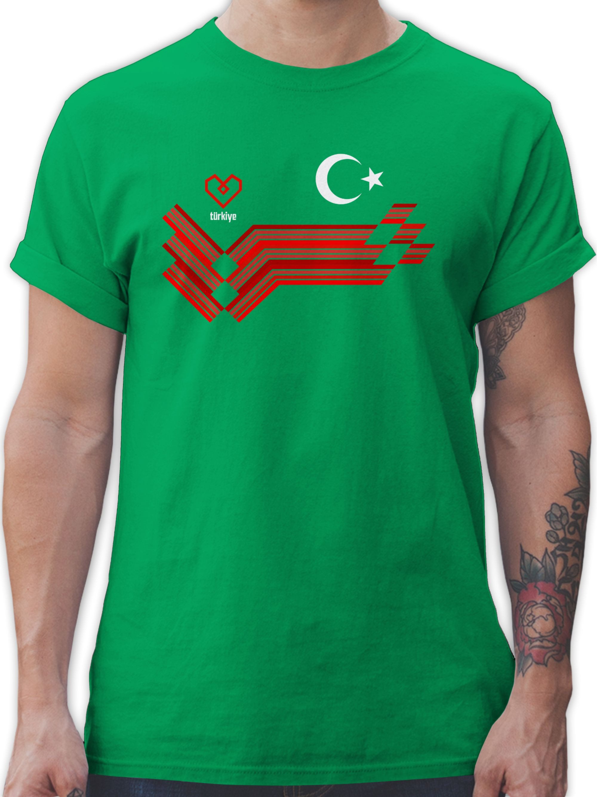 Shirtracer T-Shirt Türkiye Fanartikel EM, Türkei günstig online kaufen