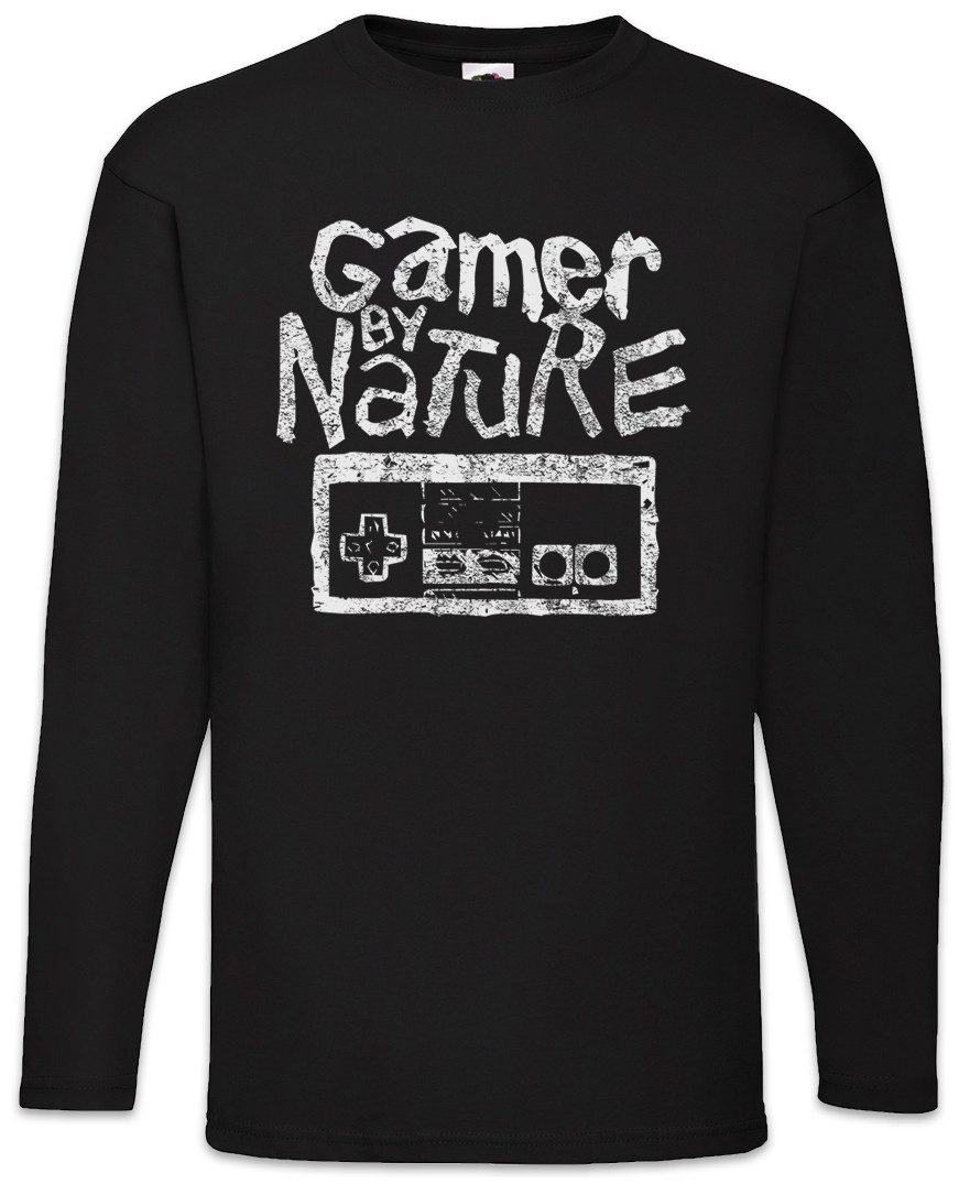 Langarmshirt Gamer By Nature Langarm T-Shirt Fun Nerd Geek Sysadmin Coder Security
