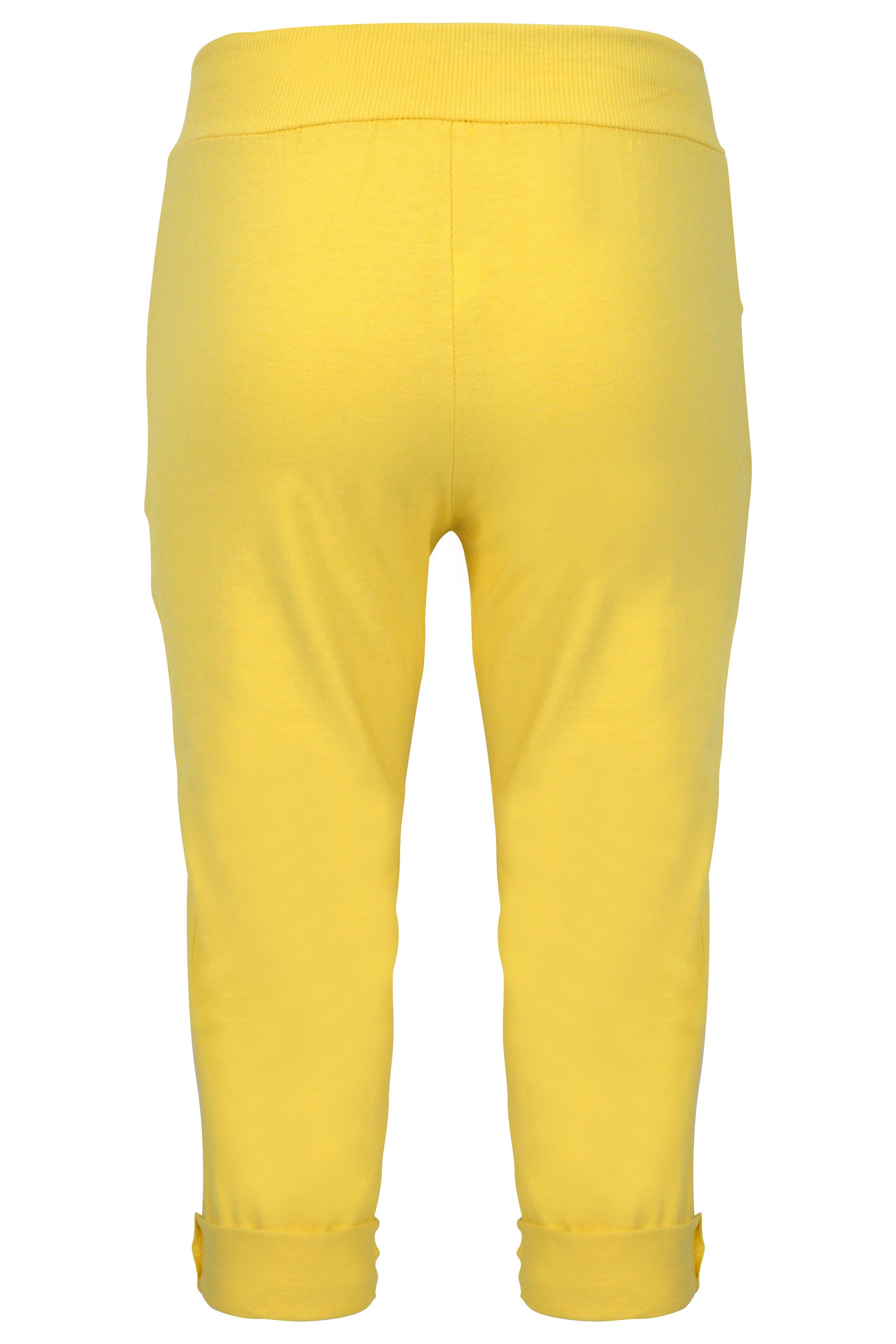 malito more than fashion Caprihose malito Damen kurze Hose, lässige Boyfriendhose, Sweatpants in Unifar Schlupfform mit Bindeband Einheitsgröße