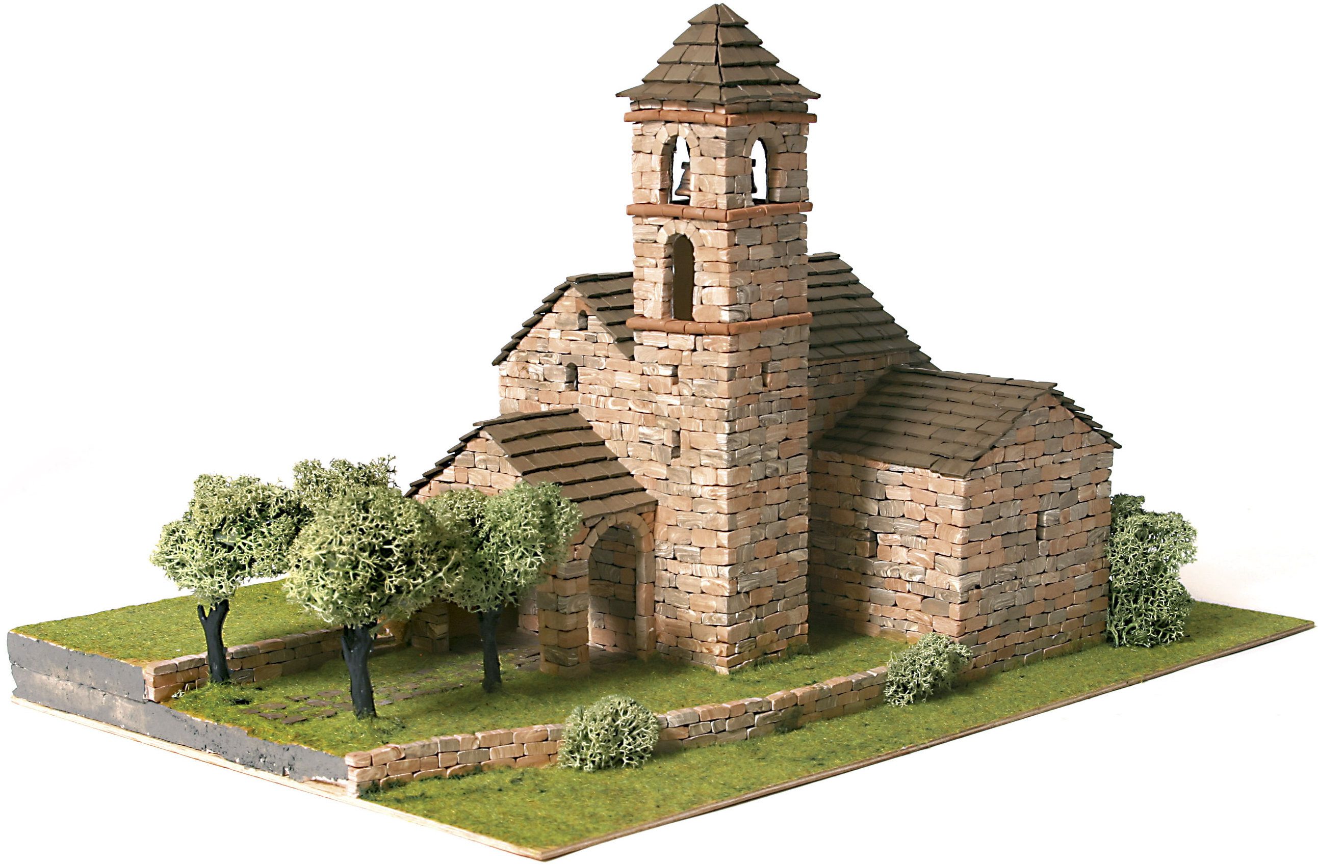 Domus Kits Modellbausatz 24 Sant Feliu de Barruera, Maßstab 1:87, (Modellbausatz, 3212-tlg., Kirche), Made in Europe
