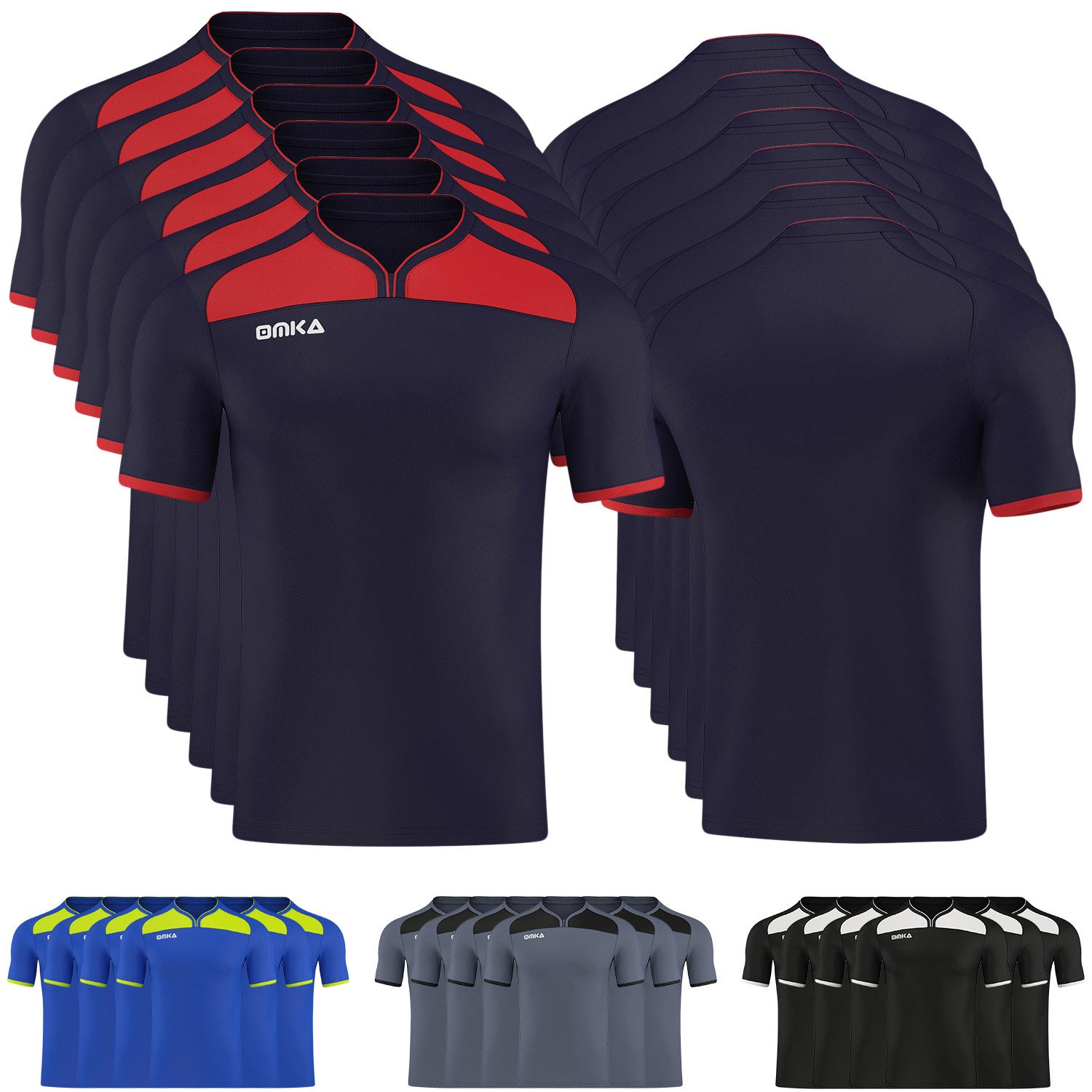 German Wear Fußballtrikot OK109x6 (Spar-Set, 6er-Pack) 6er Trikot-set Trikot Teamwear Fußball Handball Rugby