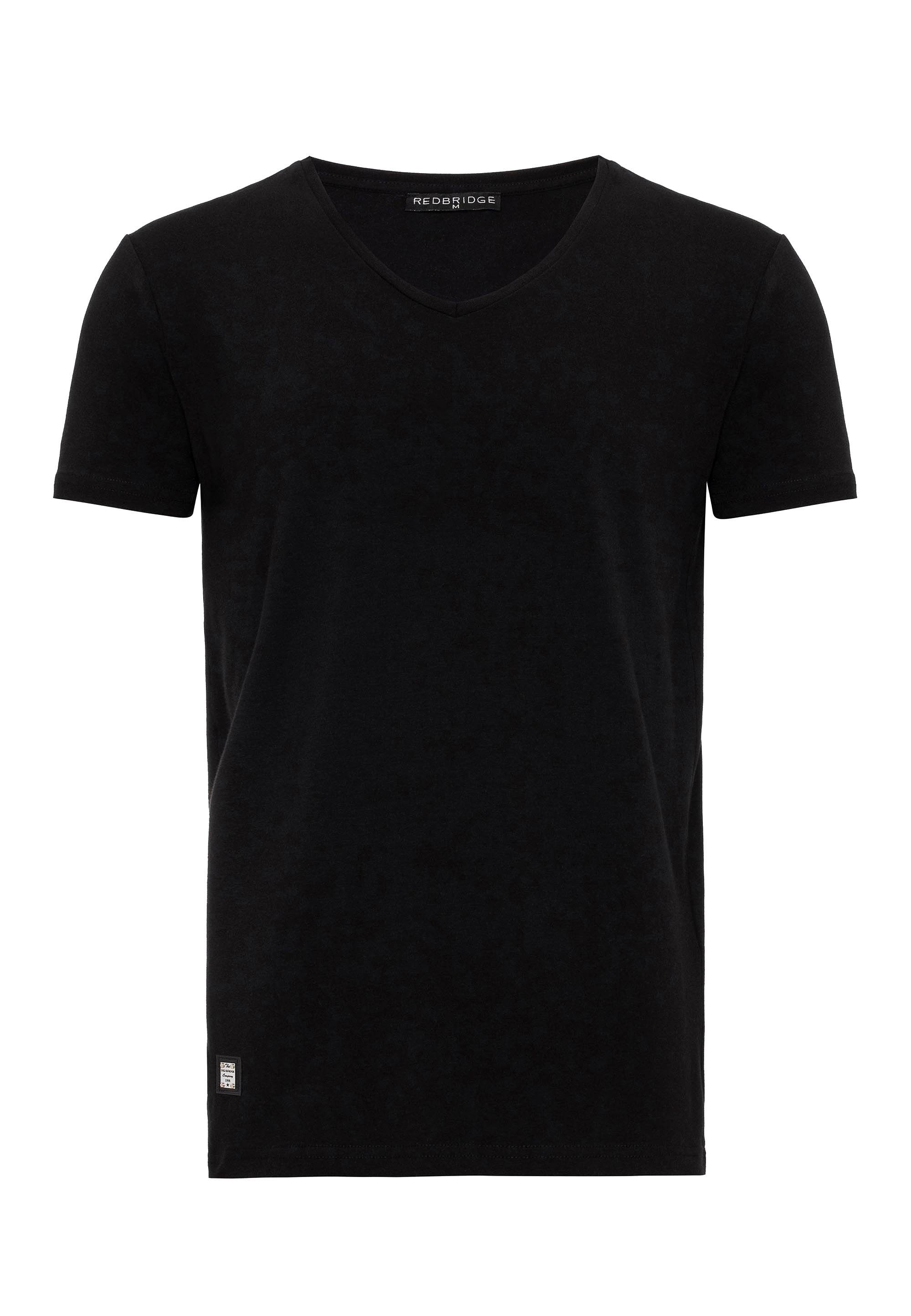 Fullerton aus Logopatch T-Shirt schwarz mit Metall basic RedBridge