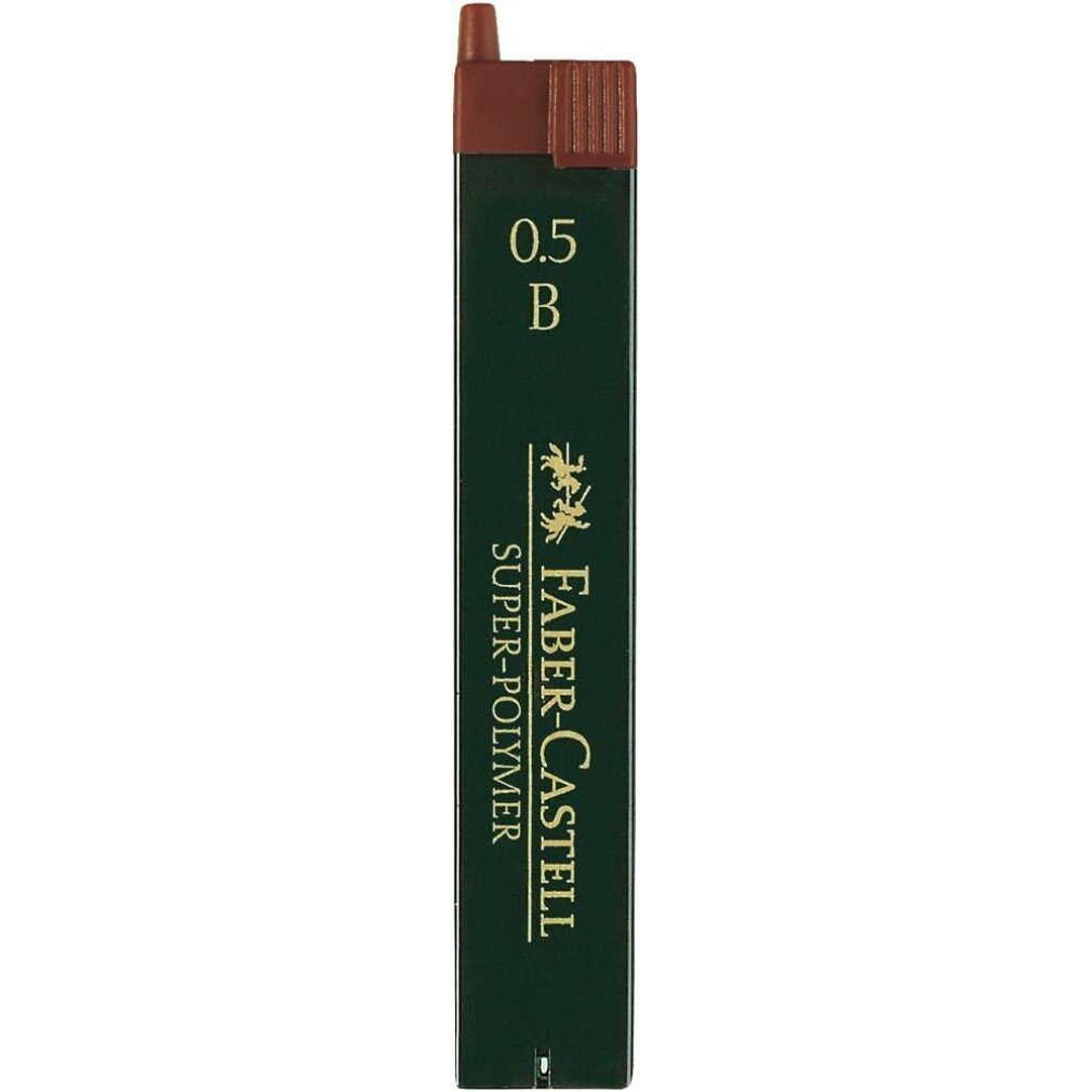 Faber-Castell Ersatzmine 12 SUPER-POLYMER Bleistiftminen B 0,5 mm