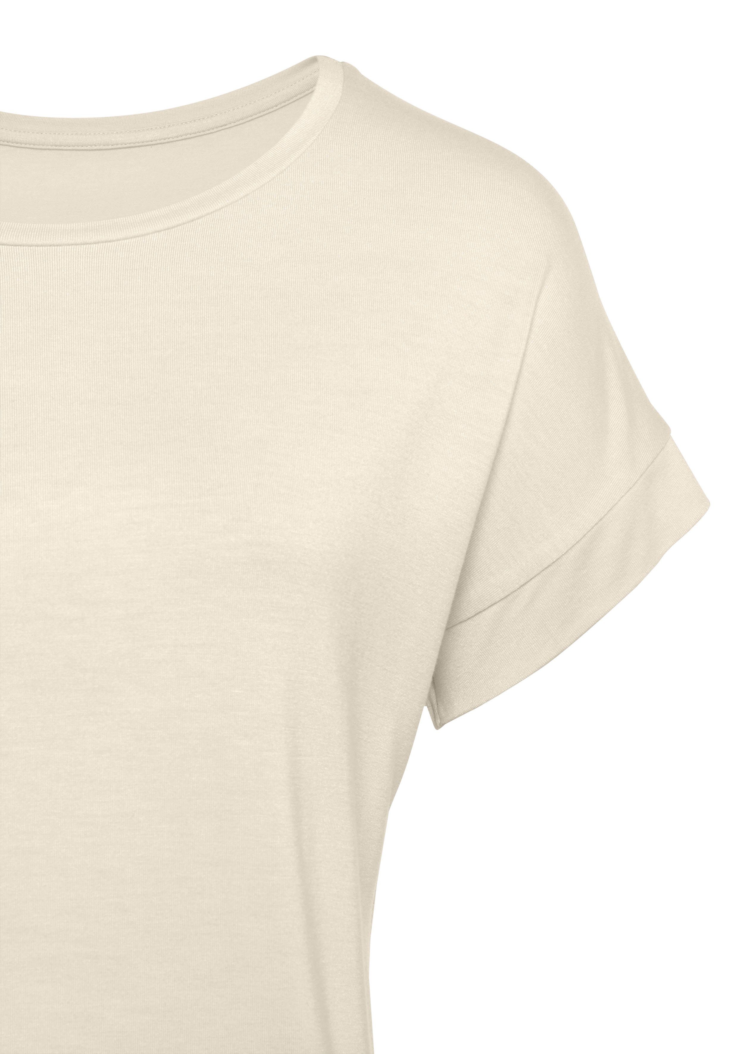 Vivance by Lascana Kurzarmshirt aus elastischem Viskose Jersey – Bild 3 von 5