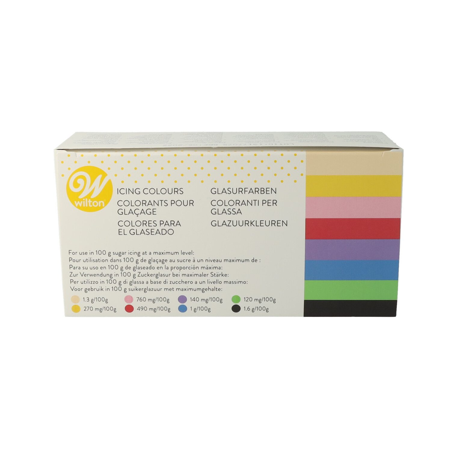 Wilton Backdekoration Wilton Glasurfarben, Gelfarben, Lebensmittelfarben, Icing Colours, (Wilton Set)