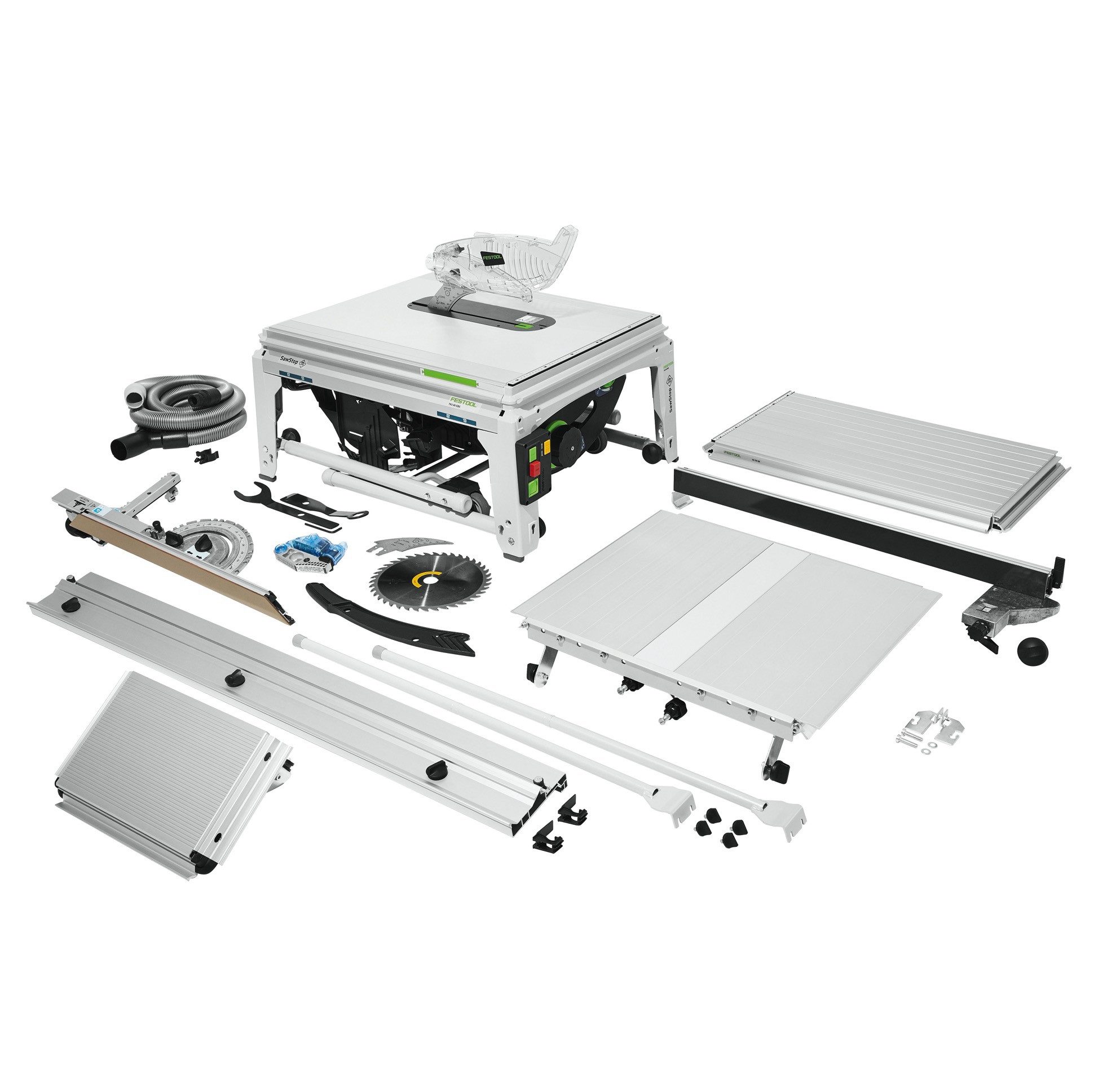 FESTOOL Tischkreissäge TKS 80 EBS Set Tischkreissäge 2200 Watt 254 mm (575828) SawStop