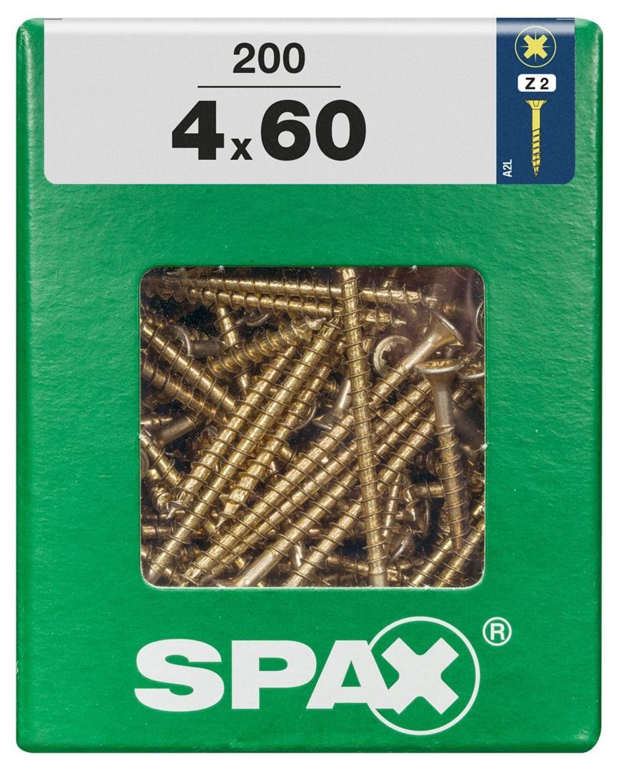 Thumbnail - SPAX Holzbauschraube Spax Universalschrauben 4.0 x 60 mm PZ 2 - 200