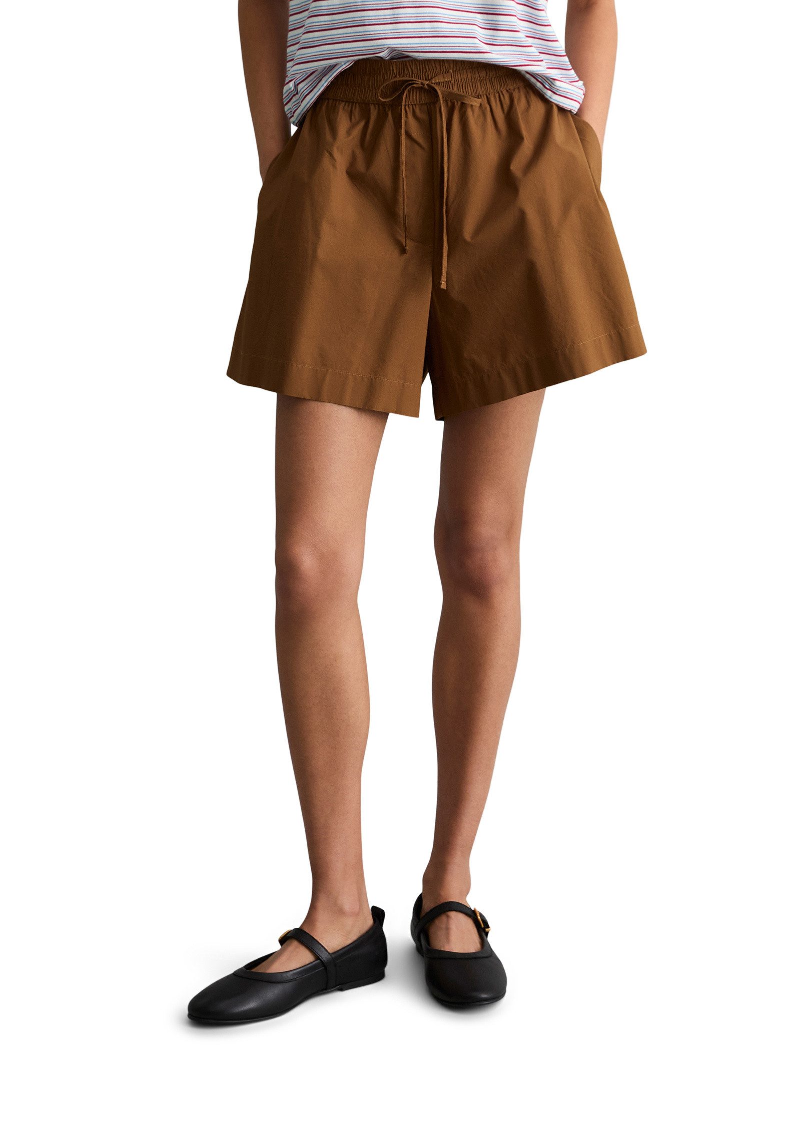 Marc O'Polo DENIM Shorts aus Papertouch-Popeline