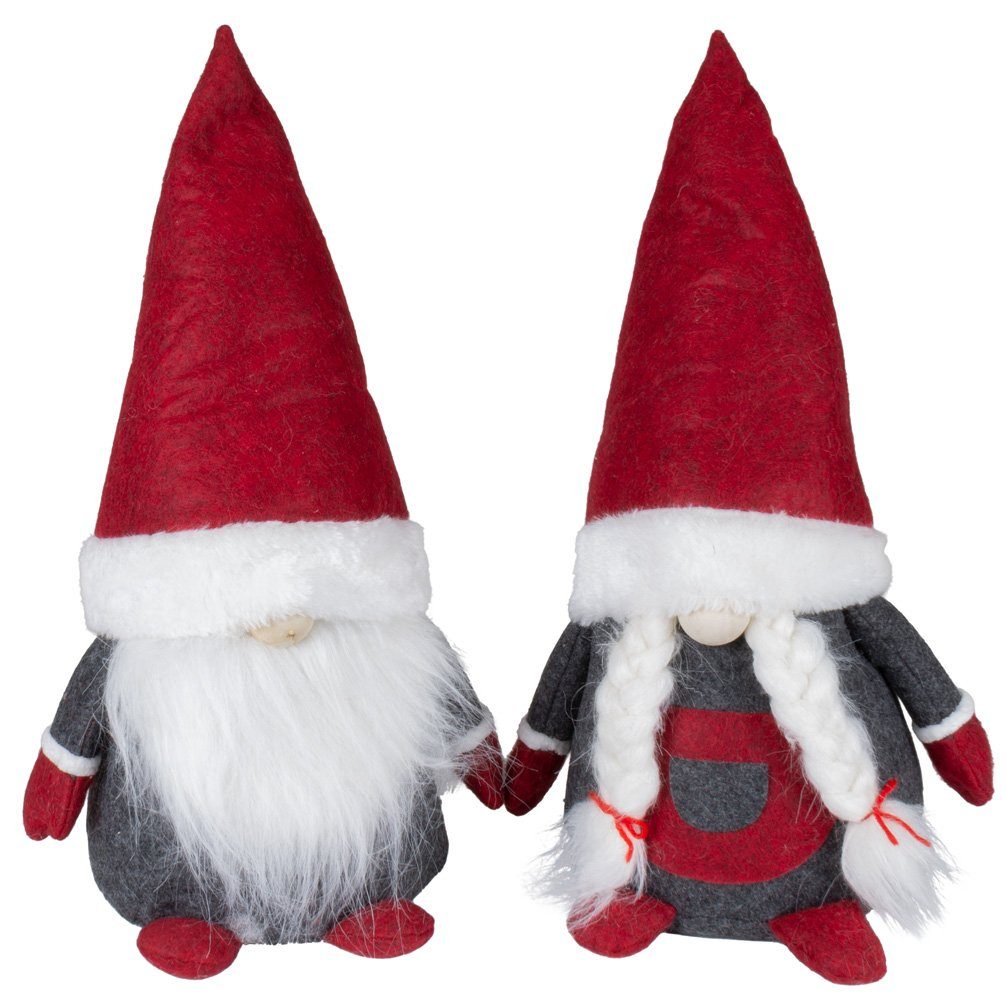 Weihnachtsfigur sitzender Wichtel 17cm (23cm)