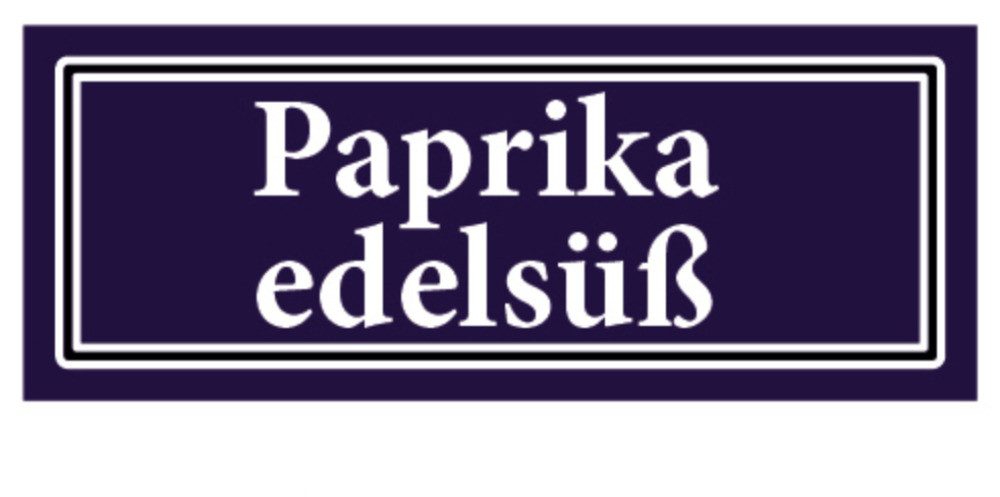 LYSCO Gewürzstreuer Gewürzaufkleber 40x16mm Gewürzetiketten Sticker, blau/weiß, (Aufkleber Etiketten für Paprika, Paprika edelsüß, Paprika scharf, Peperoni, Petersilie, Piment, Piri Piri, Ringelblumen, Rosinen, Safran, Sago, Salatkräuter, Salbei, Schnittlauch, Sellerie, Senfkörner, Sesam, Soßenbinder, Stärke, 2-tlg), abwischbar, wasserfest, selbstklebend und langanhaltend