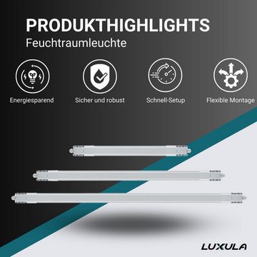 LUXULA LED Unterbauleuchte LED Feuchtraumleuchte, 120 cm, 32 W, 3616 lm, neutralweiß, IP66, LED fest integriert, neutralweiß