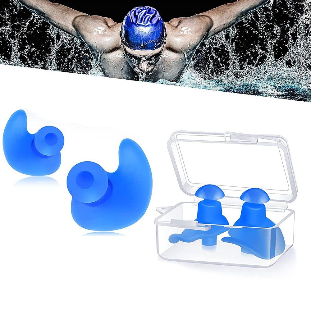 wimm Schwimm-Ohrstöpsel 1 Paare Ohrstöpsel Schwimmen,Wasser Wasserdichte Wiederverwendbare | Gehörschutz