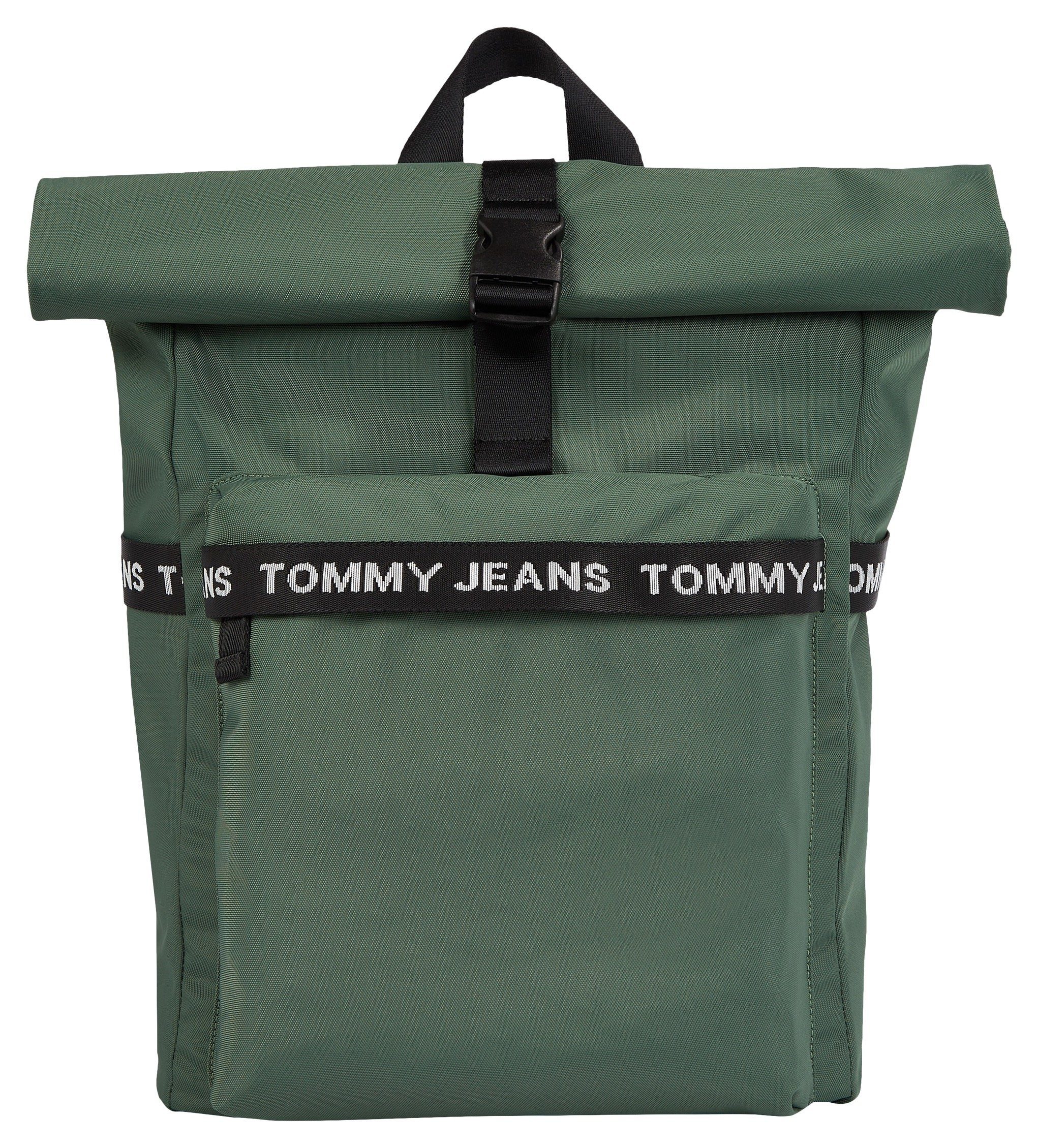 TJM Jeans ESSENTIAL gepolstertem Cityrucksack mit Tommy BP, Rücken ROLLTOP