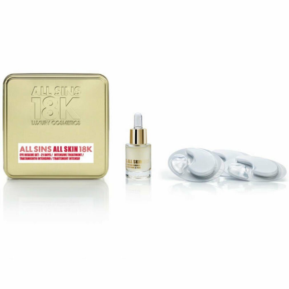 All sins 18k Gesichtsmaske All Haut Eye Rescue 21 Days Intensive Treatment Set 2 Artikel