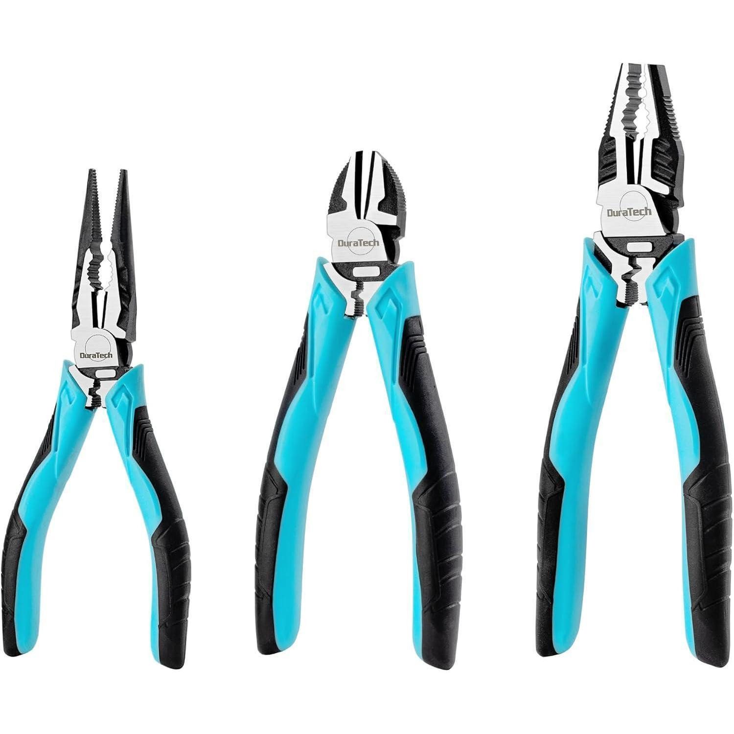 Multitool Zangen Set 3tlg. Kombi- Spitzzange Seitenschneider 160mm Heimwerker