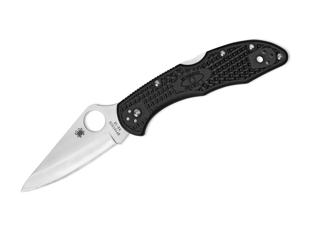 Spyderco Taschenmesser Taschenmesser Delica 4 Lightweight Black Plain