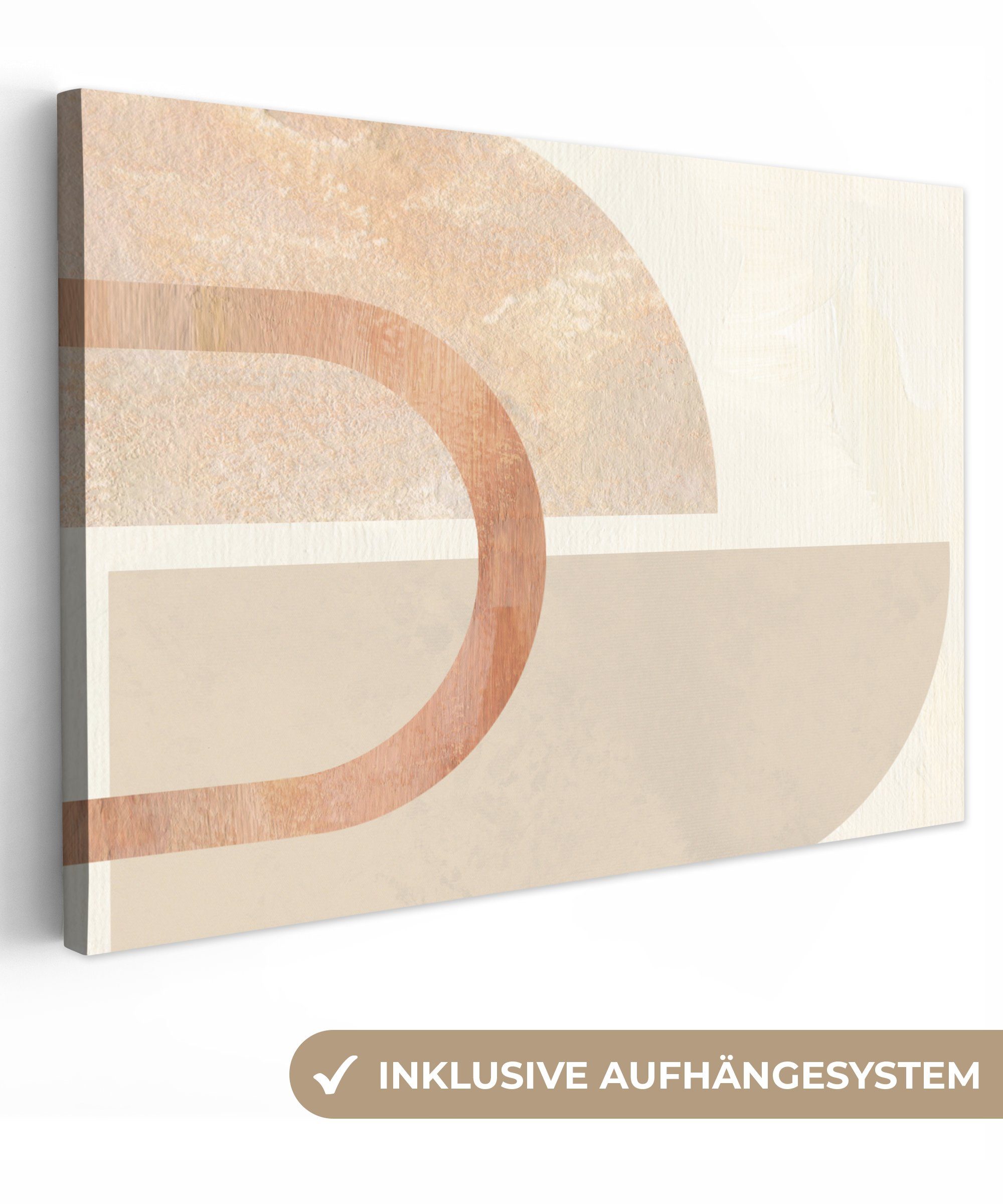 OneMillionCanvasses® Leinwandbild Marmor - Rosa - günstig online kaufen