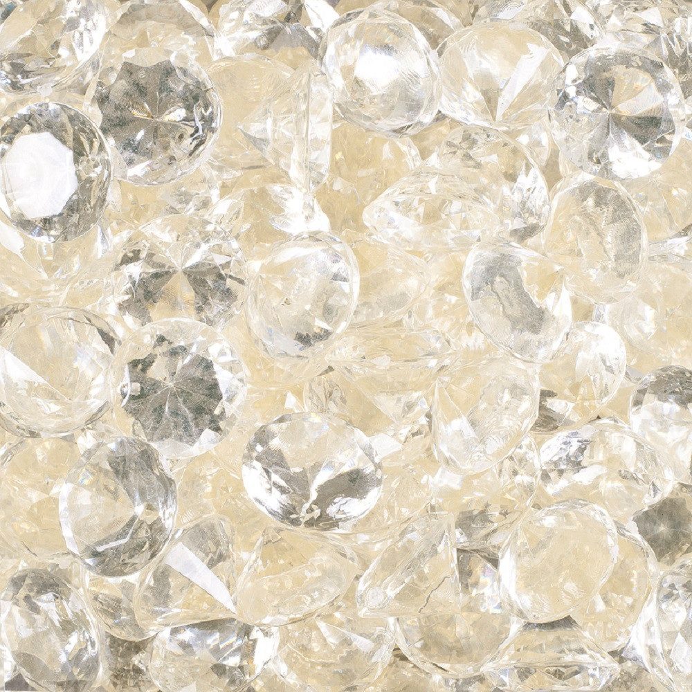 Streudeko Deco BRILLANTEN 19mm. Ca 35 Stück aus Acryl. 100ml.