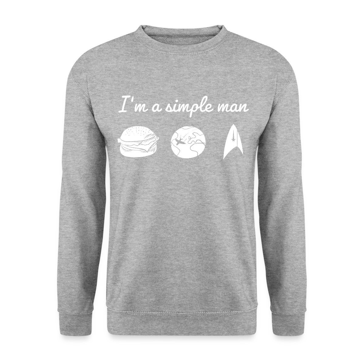 Sweatshirt Star Trek Discovery I'm A Simple Man Unisex Pullover