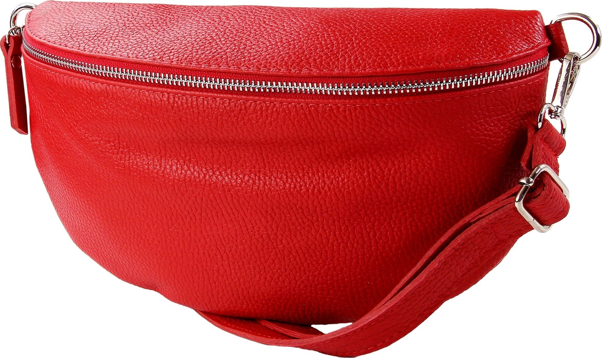 Toscanto Gürteltasche Toscanto Damen Gürteltasche Leder Tasche (Gürteltasche), Damen Gürteltasche Leder, schwarz ca. 29cm x ca. 19cm
