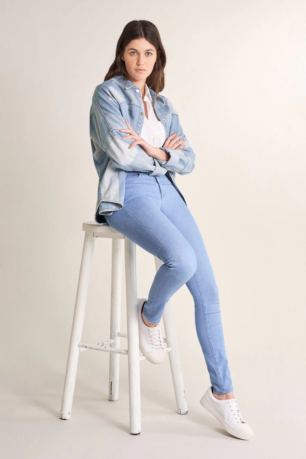 Salsa Stretch-Jeans SALSA JEANS SECRET PUSH IN SKINNY bright blue 124763.8502