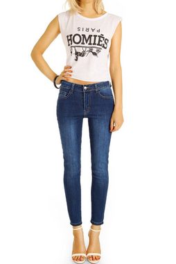 be styled Röhrenjeans Röhrenjeans Skinny High Waist enge lange Stretch Hose Klassisch - Damen - j22L-2