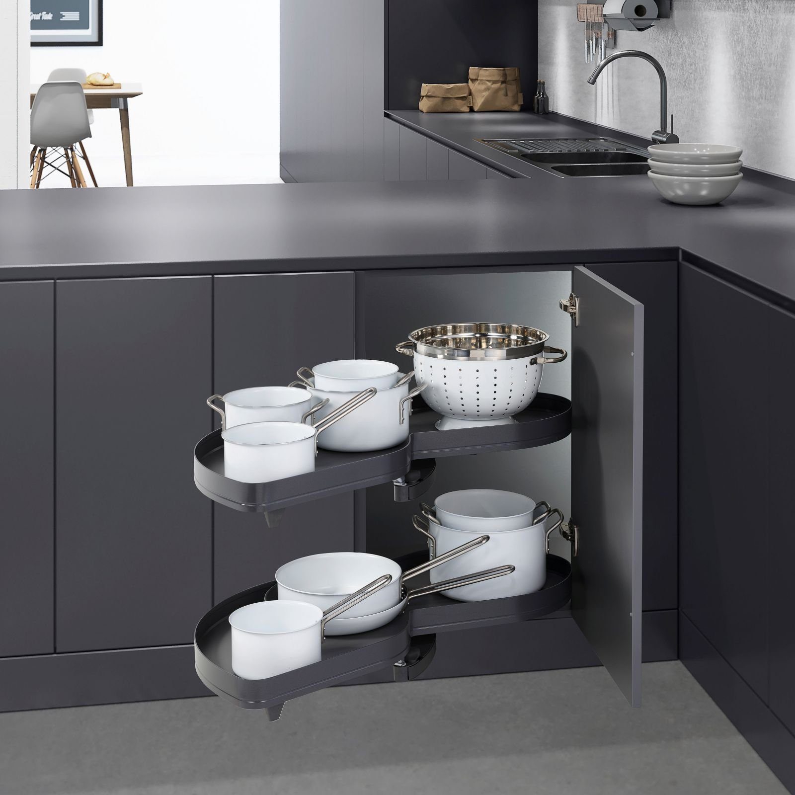 Kesseböhmer Auszugsboden Eckschrank-Schwenkauszug LeMans II ARENA günstig online kaufen