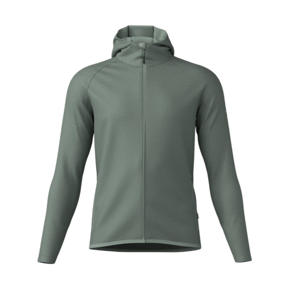 Löffler Trainingsjacke Kapuzenjacke Hoody Transtex Cube (schnelltrocknend, atmungsaktiv) grün
